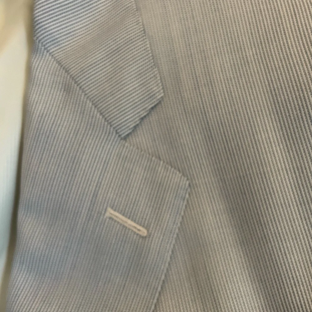 Ermenegildo Zegna Made in Italy‎ Vintage Subtle Fine Stripe Travel Jacket 44 R